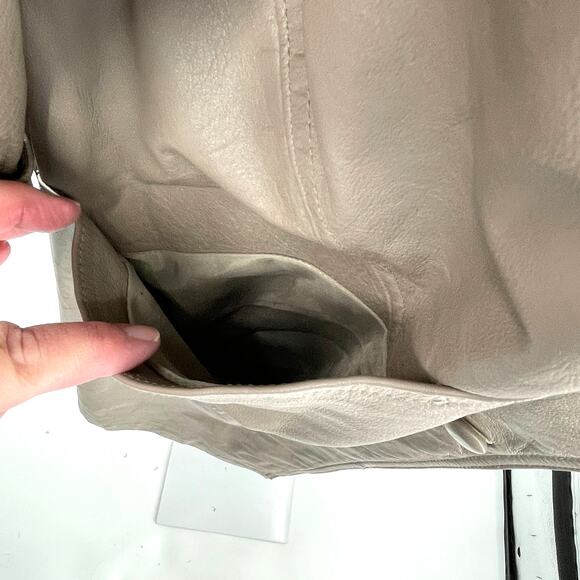 Vintage 90s Jacqueline Ferrar Tan Classic Retro Trench Outdoor Long Maxi Coat M - Picture 7 of 12